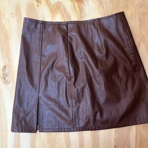 Kendall & Kylie Chocolate Mini Skirt